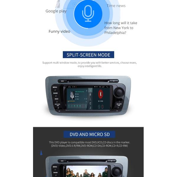 6.2" Android Car DVD Player Bluetooth - Enabled Built - In GPS CD Player