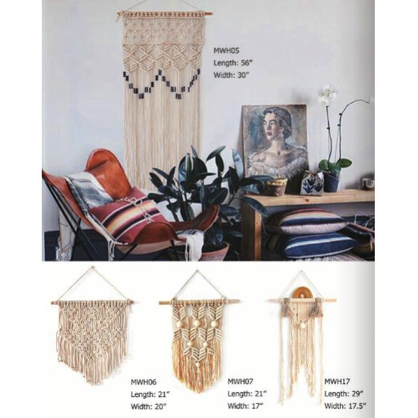 MACRAME FOLDABLE SCREEN, MACRAME WALL HANGING, MACRAME WALL HANGING, MACRAME PLANT HOLDER