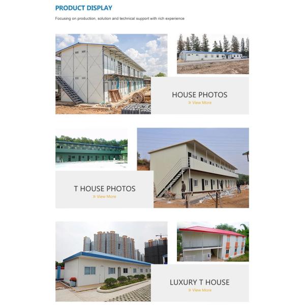 Prefabricated Sandwich Panel House Light Steel Structure Frame