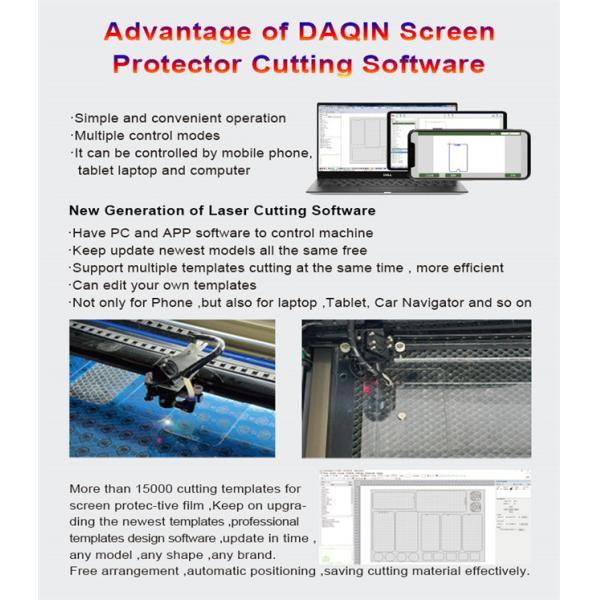 60W Tempered Glass Screen Protector Laser Cutting Machine With CO2 Technology