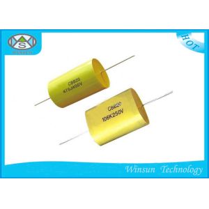 Cheap Small Size Metallized Polyester Capacitor High Voltage , CBB20 Axial Film Capacitor for sale