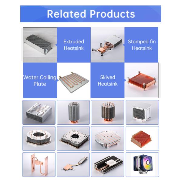 Formal Thermal Conductivity Aluminum Extruded Heat Sinks With Black Anodized Finish