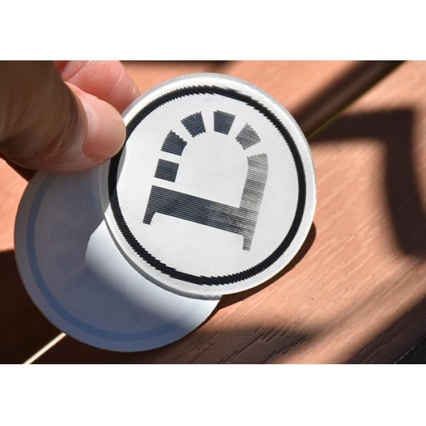 Silicone Rubber Backing, Printed With A Black Reflective Logo,For Clothing