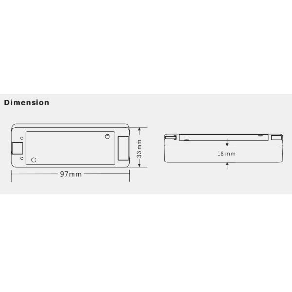 Constant Voltage Programmable LED Light Controller 3 Channels With High Efficiency