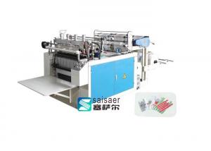 Cheap HDPE LDPE T - Shirt Plastic Bag Making Machine Double Servo Motor Control for sale