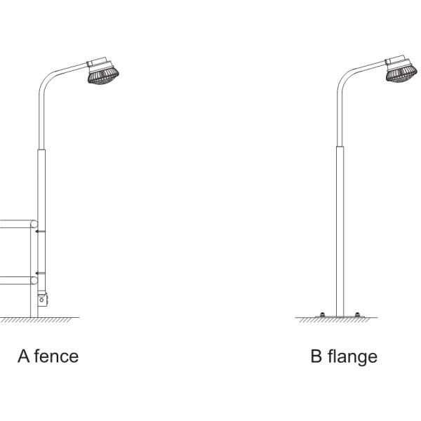 Lightweight 11.2KG Explosion Proof LED Light Fixture NEW-FBP-80W IP67