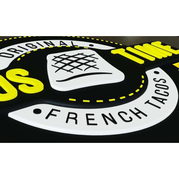 Round 3d Backlight ODM UL Extra Large Light Up Letters