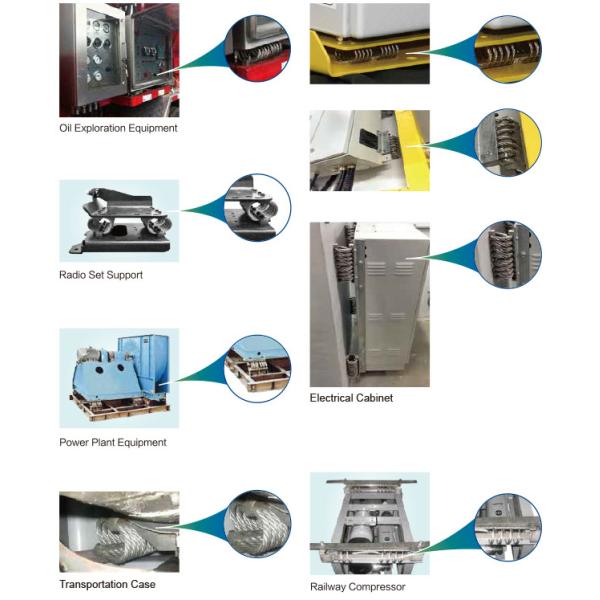 GXC12 Omni Directional Wire Rope Vibration Isolator Shock Absorbing Non Linear Stiffness