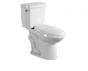 China Floor Mounted Bathroom Sanitary Ware White 2 Piece Toilets Bowl on sale