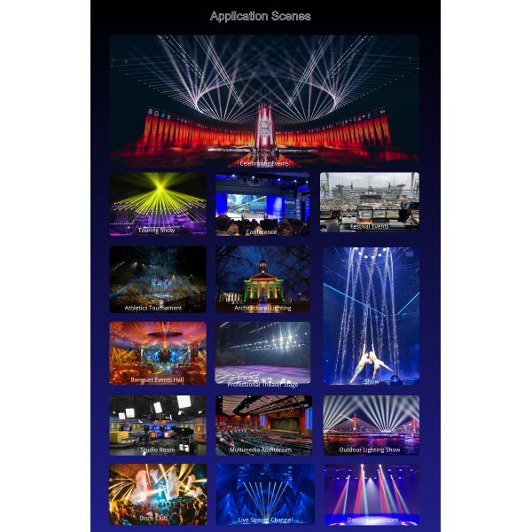 Portable 12000mAh Lithium Battery LED Stage Up Light | Touch Screen | 16bit Dimming | WiFi/DMX/RDM