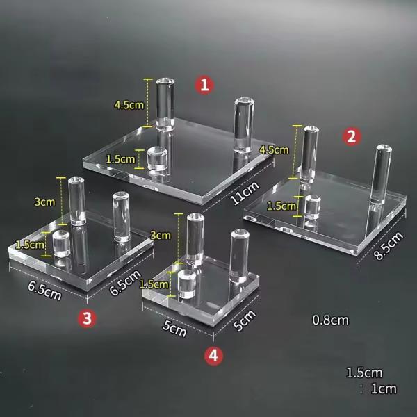 Clear Plexiglas Stand Acrylic Stand for Displaying Stones and Decorative Items