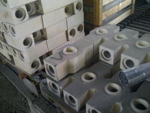 China Thermal Pouring High Alumina Refractory Brick For Steel Industry , White Color on sale