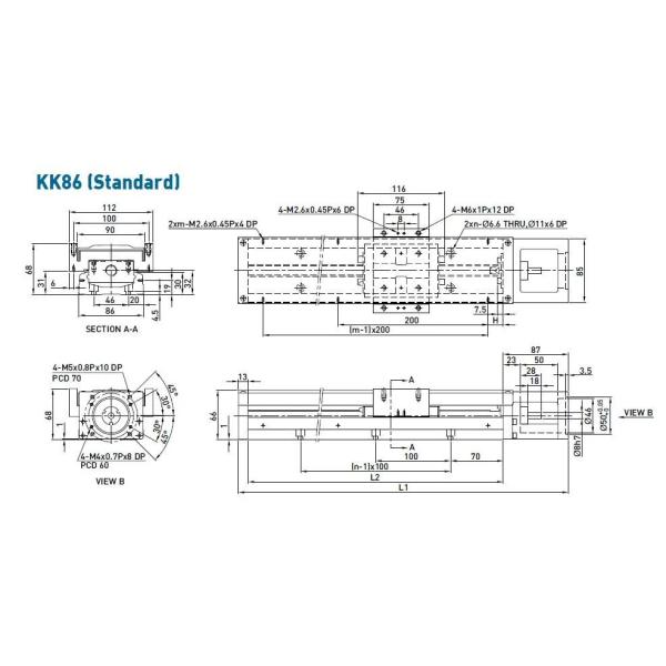 High Precision KK Single Axis Robot Linear Actuator For Automatic System
