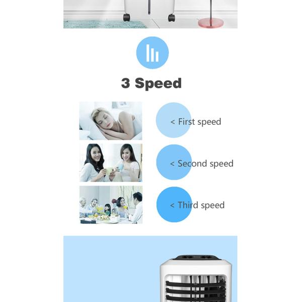 Refrigerant Evaporative Water Air Cooler 10m2 Applicable Area 8L Tank