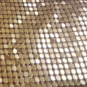 Buy cheap Top quality hot sale cheap Gold Color Metallic Sequin Cloth metal Mesh curtain from wholesalers