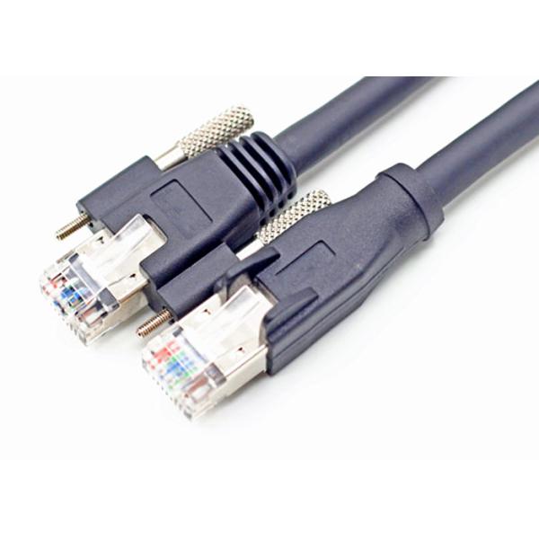 Cat6 SSTP Camera Data Cable RJ45 Straight With Rigid Latch Protector Connector
