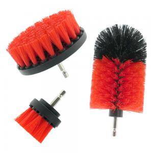 Cheap 3 pcs Car Drill Detailing Brush Set Car Cleaning Brush Set for Wheels for sale