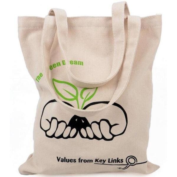 Custom silk screen printed Cotton material handle style blank natural cotton canvas bag without logo bagplastics bagease