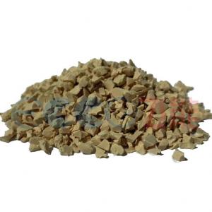 China Beige EPDM Rubber Chip Recycled Rubber Granules Mulch on sale