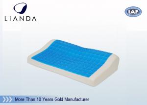 China Classic Cooling Aqua Gel Pillow Memory Foam Spandex Cover , Gel Cooled Pillow on sale