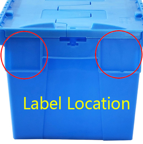 Stackable Heavy Duty Plastic Moving Crate With Lid