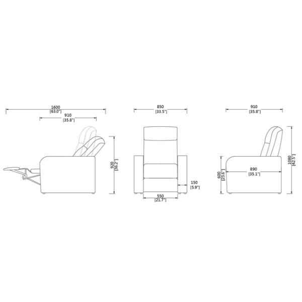 USIT Padded Backrest Home Theater Seating Highly Smooth Lift Up Mechanism