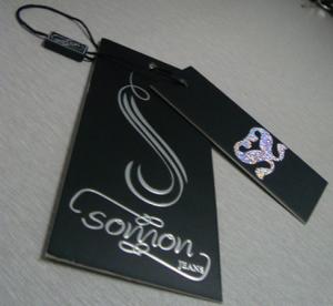 Cheap custom fashion garment accessories paper label tag wholesale China manufacturer for sale