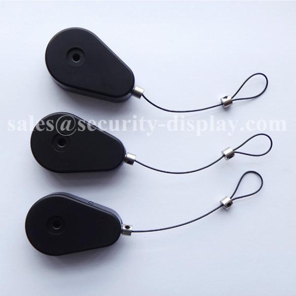 Plastic Tear Shape Security Pull Box Recoiler With Loop Cable End