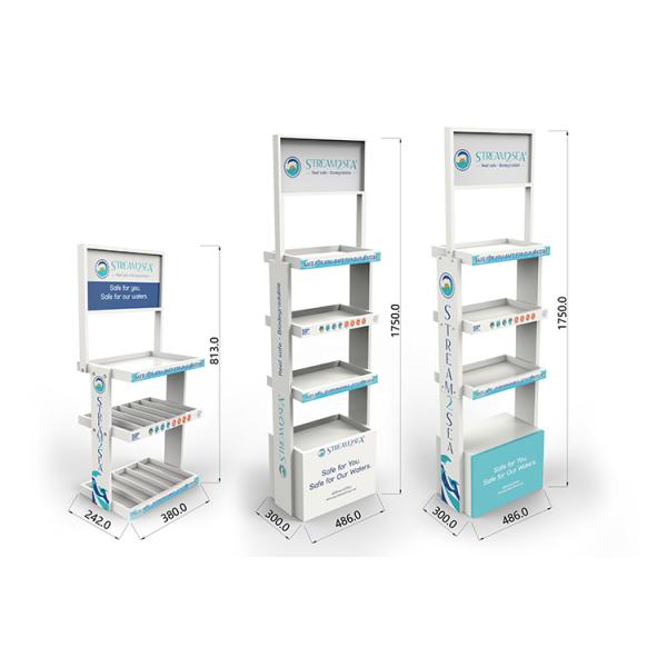 Modern Wooden Display Stand Free Standing Turning Display Stand Tiny Tips Sensitive For Kids