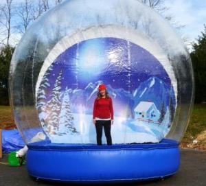 Cheap Outdoor Transparent Beautiful Giant Advertising Inflatables Snow Globe CE Approval for sale