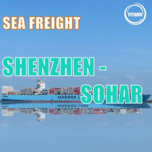 Cheap Shenzhen to Sohar Oman global sea freight forwarding services	Each Wed for sale