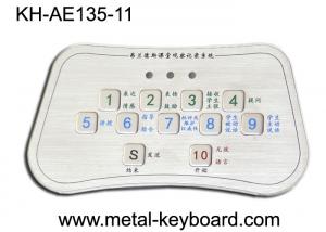 Cheap NEMA4x 30mA Stainless Steel Kiosk Keyboard PS2 USB Vandal Proof Keypad for sale