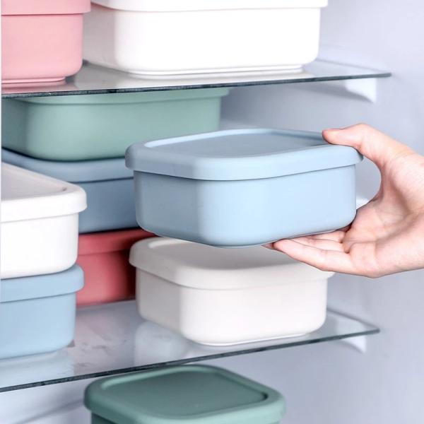 Silicone Bento Box for Kids, Toddlers and Adults - Microwave, Dishwasher, Freezer and Oven safe - Lunch, Snack