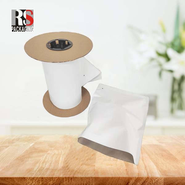 Automatic Pre-Opening Roll Bag With Hole LDPE Recycled Poly Plastic