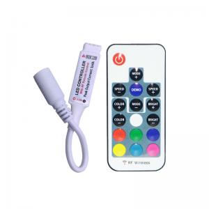 Cheap 17 Key LED Mini Controller 12V 3 Channel RF Wireless Remote For 5050 LED Strip for sale
