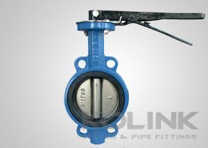 China Wafer Butterfly Valve Cast Iron Body Resilient Seated Class150 PN16 AS2129 SANS1123 on sale