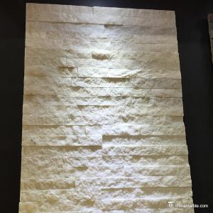 Cheap Natural Stone Marble Mini Stone Panels , Thin Stone Veneer Panels No Toxicity for sale