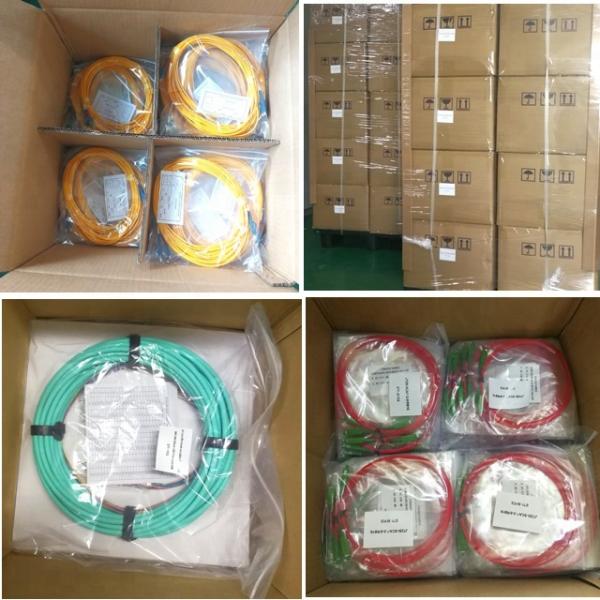 12 Cores Fiber Optic Patch Cables , MPO Multimode Patch Cable With LC Connector