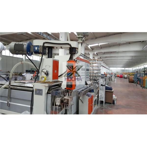 High Speed PE Wire Extrusion Machine CAT6A Cable Making 12 Months Warranty