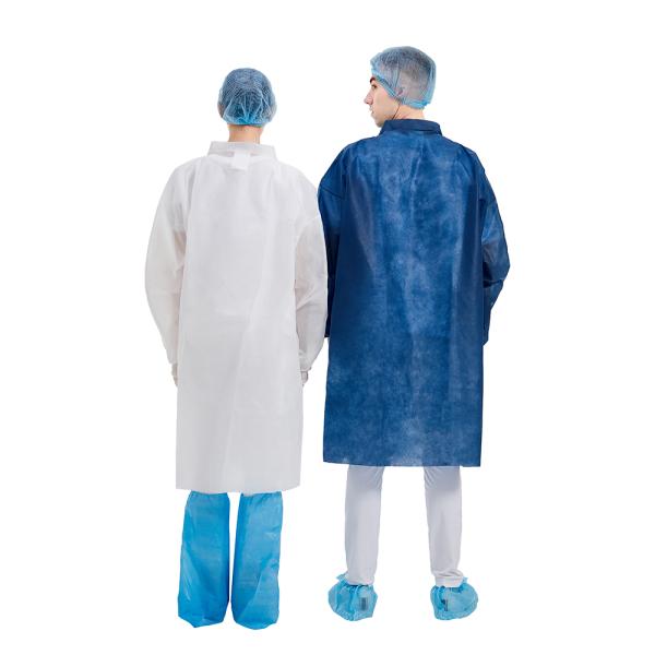 Hygienic Standard Disposable Lab Coats Nonwoven for Hospital