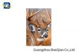 Animal Lenticular Greeting Cards , Deer 3D Greeting Cards For Christmas / New