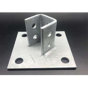 Buy cheap Stainless 304 Steel Post Base Plate Strut Channel Fitting BS ASTM Electrogalvani from wholesalers