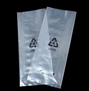 Cheap Recycling LDPE Clear Flat Heat Seal Bags , Transparent Poly Food Bags for sale