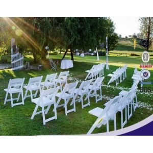 Buy cheap white outdoor resin folding american wedding chair, wimbledon chair, rental from wholesalers