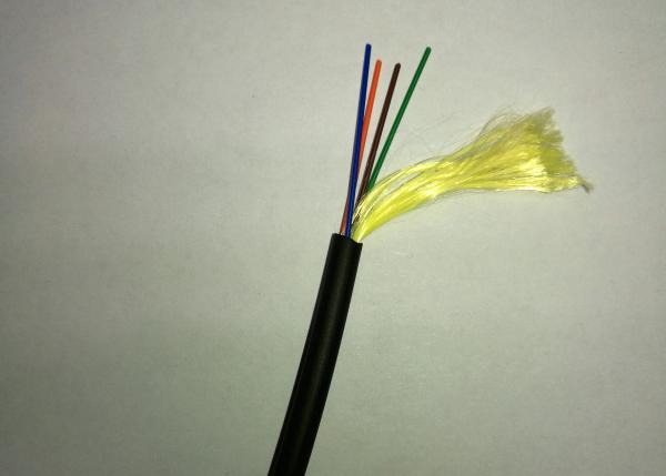 Quality GJFJH Simple Round Aerial Indoor Fiber Optic Cable , 2 - 4 Core  Fiber Optic Cable wholesale