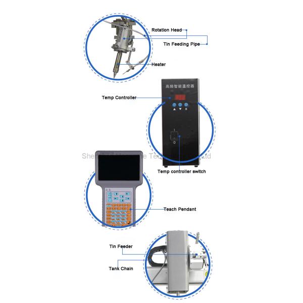 Single Head Double Platform Temperature Control 5Axis Automatic Soldering Robot