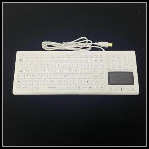 China USB 106 Keys Waterproof Silicone Keyboard Silicone Rubber Keypad For Medical Equipment on sale