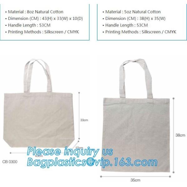Custom silk screen printed Cotton material handle style blank natural cotton canvas bag without logo bagplastics bagease