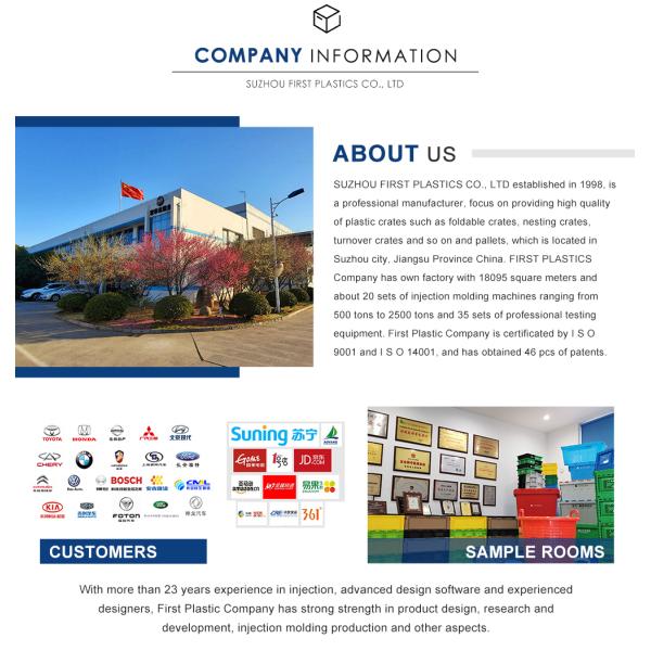 PP Vegetable Packing Plastic Moving Box Containers Crate Stackable Foldable Crate