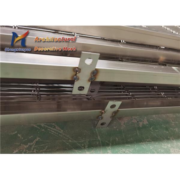 Grey Architectural Cable Mesh 80mm Decorative Metal Mesh Panels